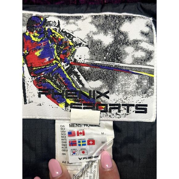 Vintage Phenix Sports Winter Cobalt Blue Multi Ski Vest Men's Size M - Picture 4 of 11